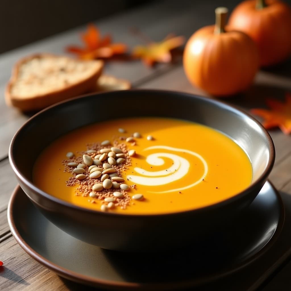 Sopa de Calabaza y Manzana con Jengibre: Receta Alemán en Olla Exprés para Otoño
