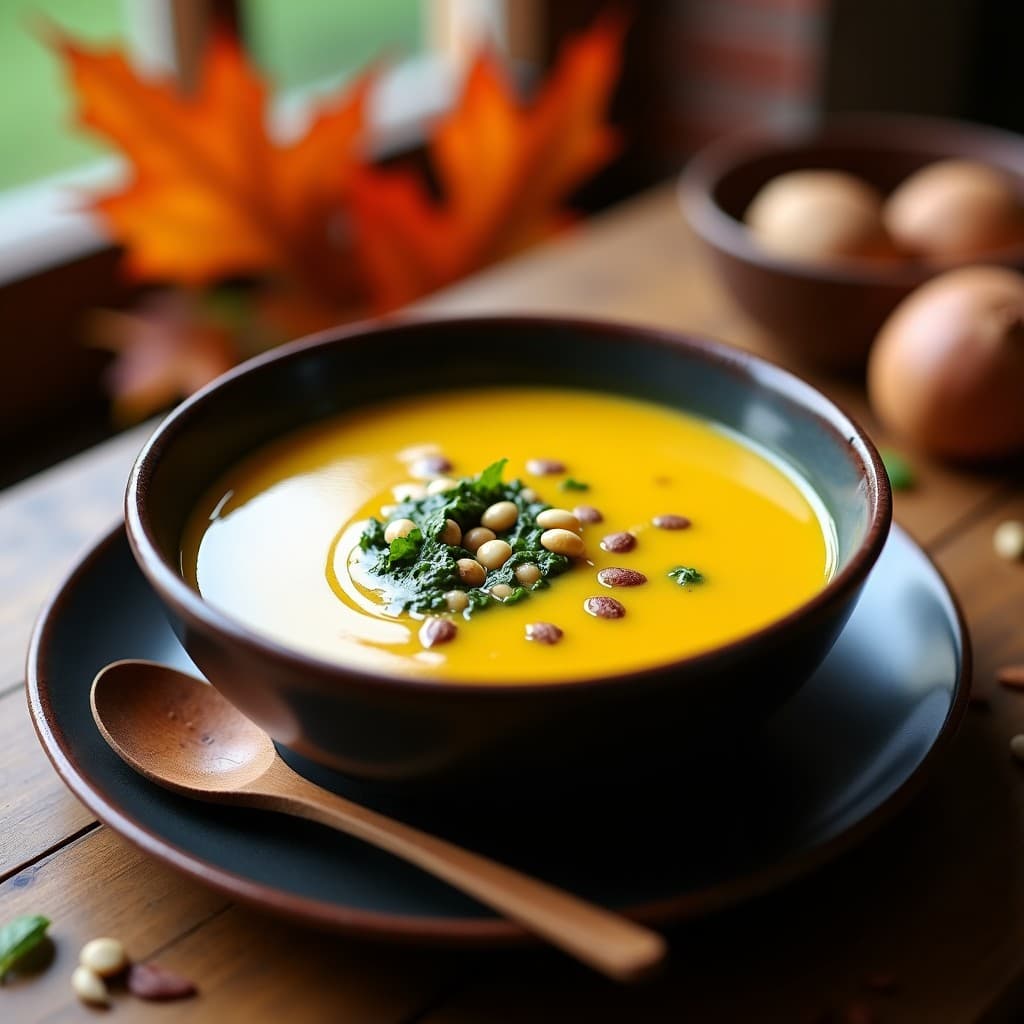 Sopa de Castañas y Espinacas con Azafrán: Receta Vegana de Otoño en Thermomix