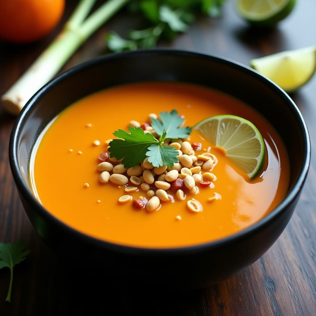 Sopa de Cayena y Calabaza: Receta Tailndesa Picante y Reconfortante en Olla Express