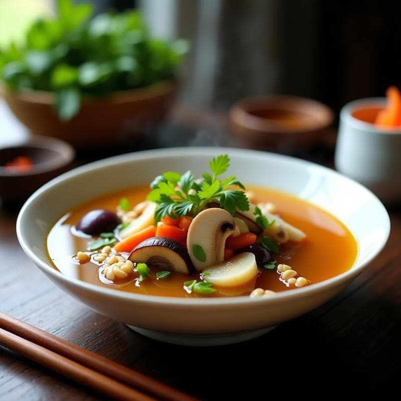 Sopa de Cisne Negro y Jengibre: Receta China en Olla Expres con Propiedades Antiinflamatorias