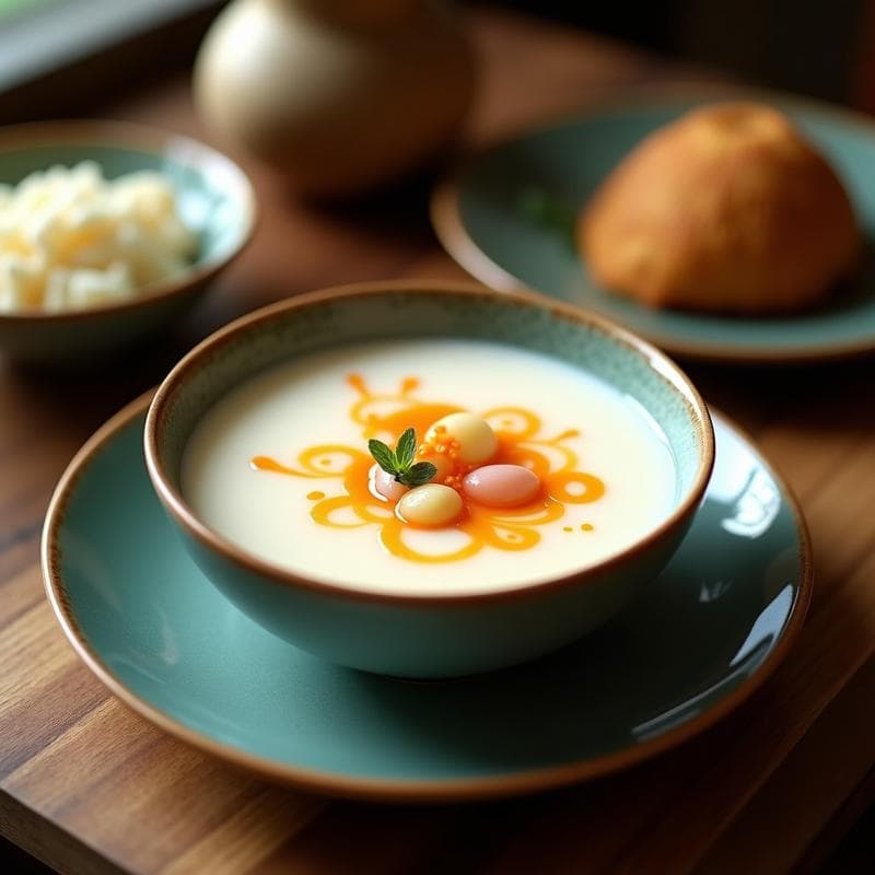 Sopa de Lichi y Jengibre con Leche de Coco: Receta Tailandesa Refrescante y Sin Cocción