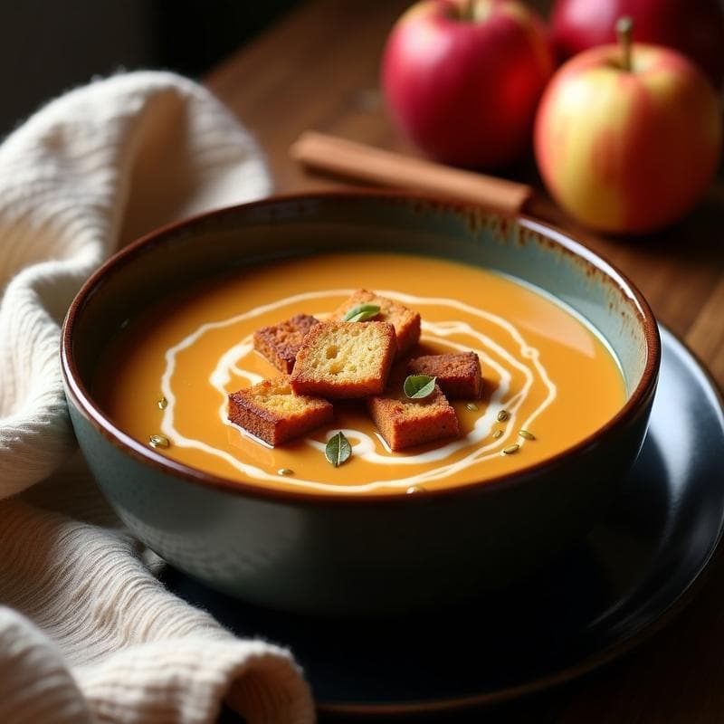 Sopa de Pan de Jengibre y Manzana Asada: Receta de Invierno en Olla Exprés Keto