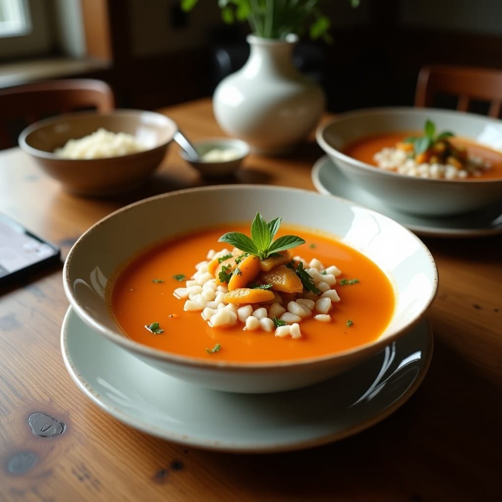 Sopa de Tamarillo y Jengibre con Toque de Coco: Receta Boliviana Antinflamatoria