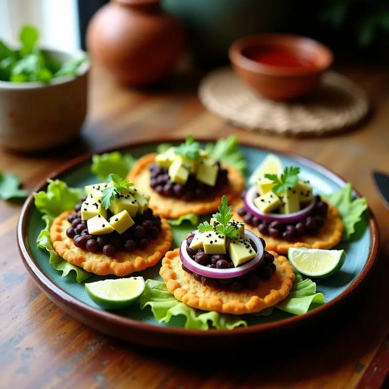Sopes de Amaranto y Frijol Negro: Receta Mexicana Sin Gluten y Alta en Fibra