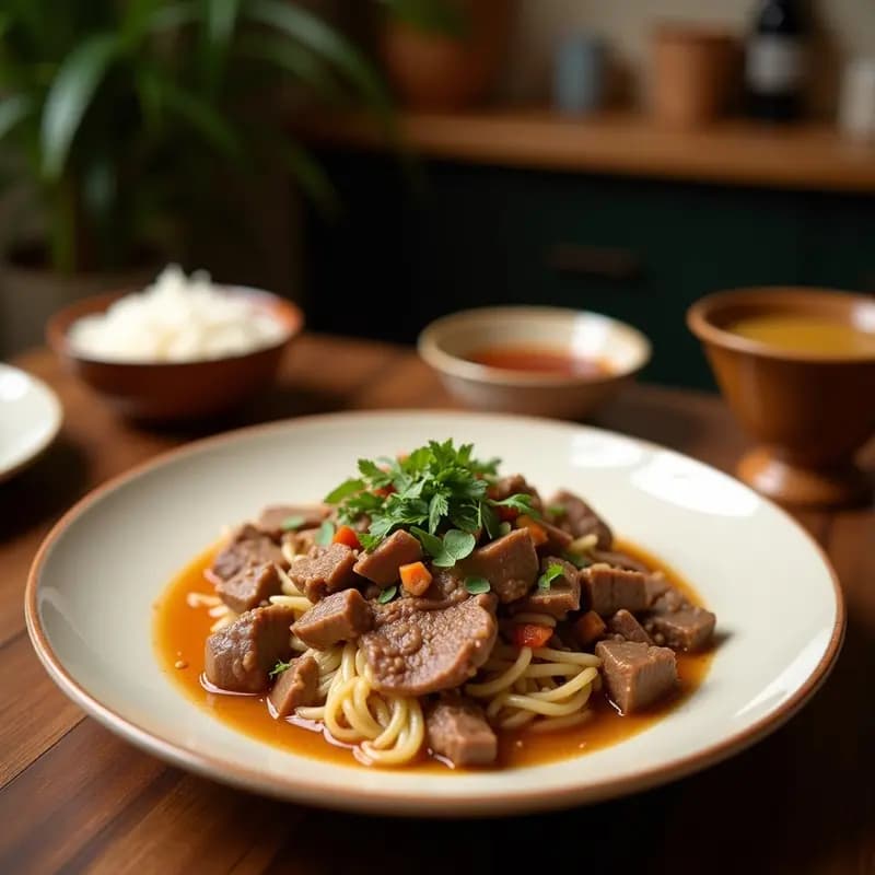 Soto Betawi con Carne de Res y Leche de Coco: Sopa Indonesa Reconfortante