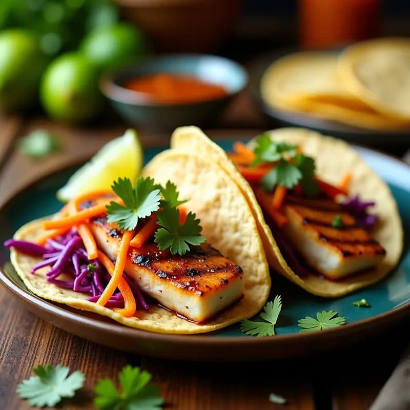 Tacos de Barbados con Pescado a la Plancha y Salsa de Tamarindo: Receta Caribeña