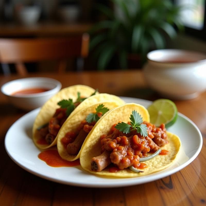 Tacos de Chongos Zamoranos con Salsa de Chile de Árbol: Receta Mexicana Tradicional