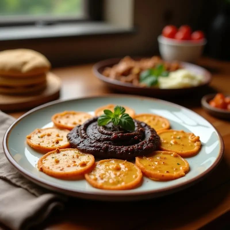 Tahini de Ajonjolí Negro con Dátiles: Dip Árabe Sin Lácteos y Rico en Calcio