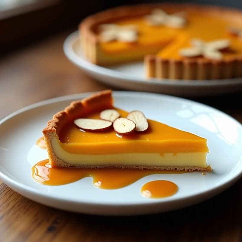 Tarta de Calabaza Kabocha y Leche de Cabra con Caramelo de Sal: Postre portorriqueño Keto