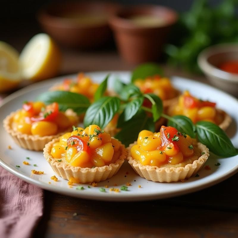Tartaletas de Aceitunas Negras y Queso Vegano de Castaña: Aperitivo Mediterráneo en Airfryer