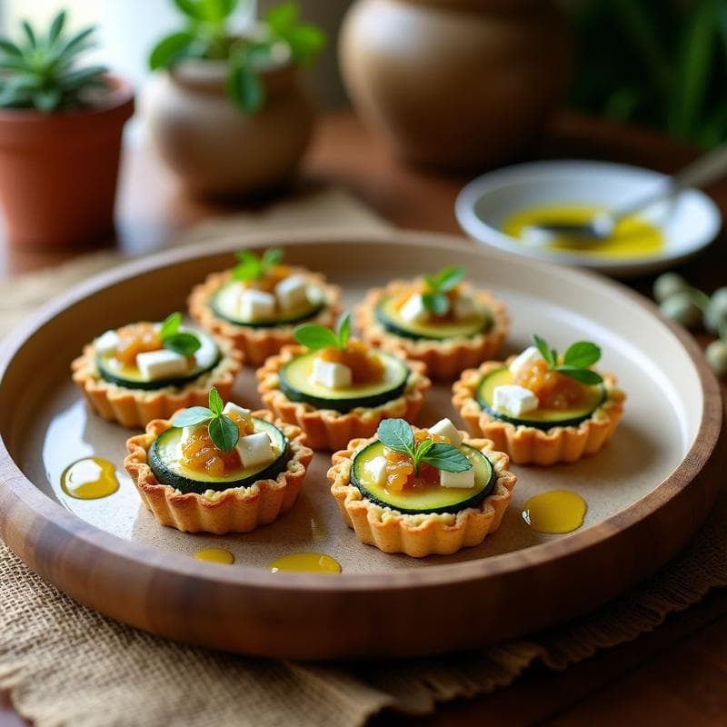Tartaletas de Calabacín y Queso Feta con Mermelada de Higo: Receta Griega en Thermomix