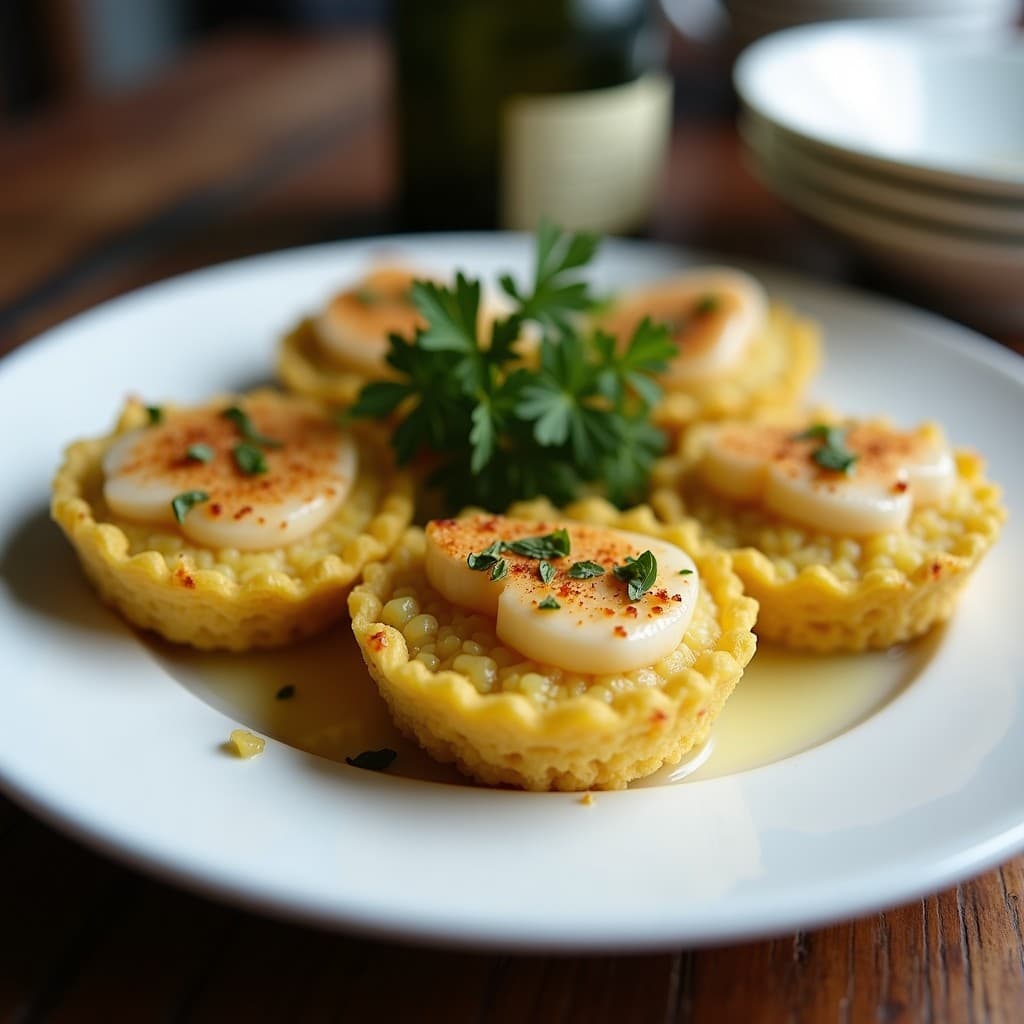Tartaletas de Quinoa y Espárragos Blancos con Vinagreta de Limón: Entrante Francés Vegano