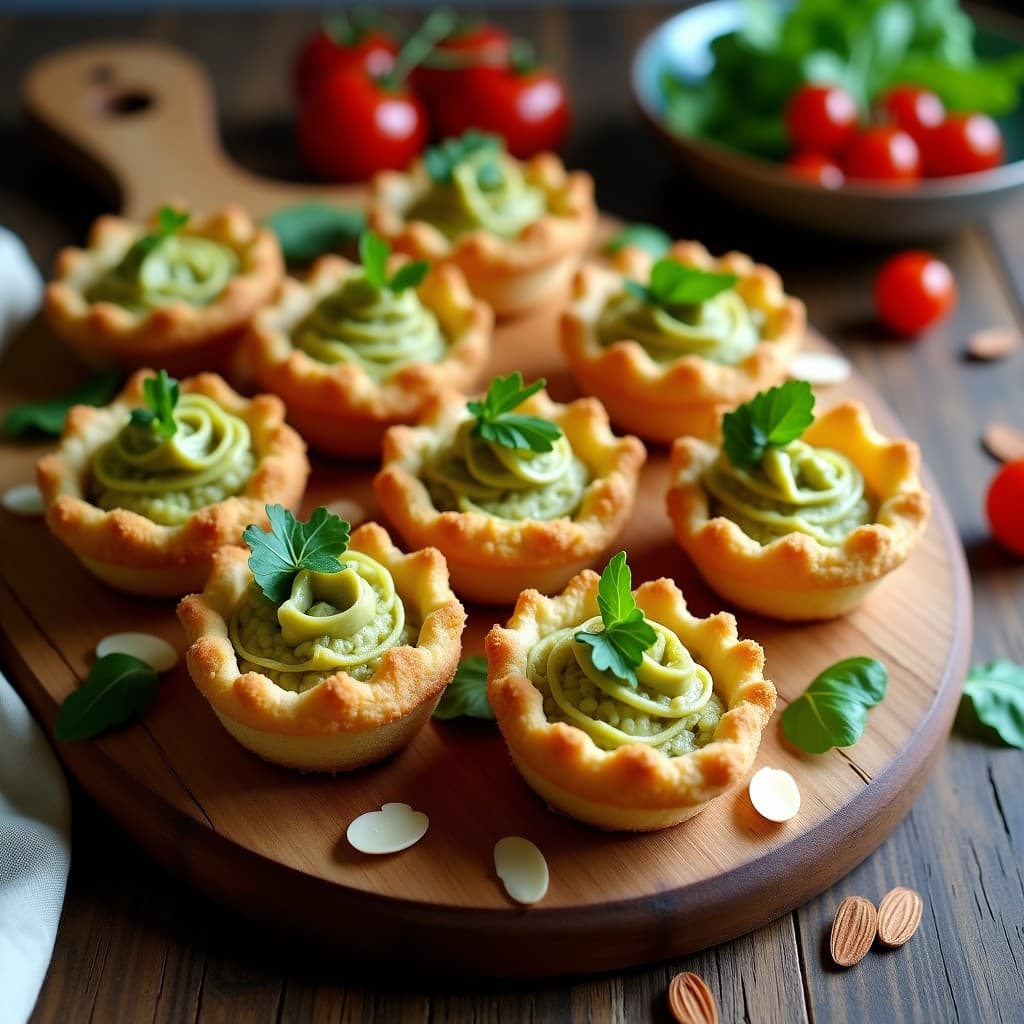 Tartaletas de Quinoa Inflada y Pesto de Alcachofa: Receta Sin Gluten y Crujiente