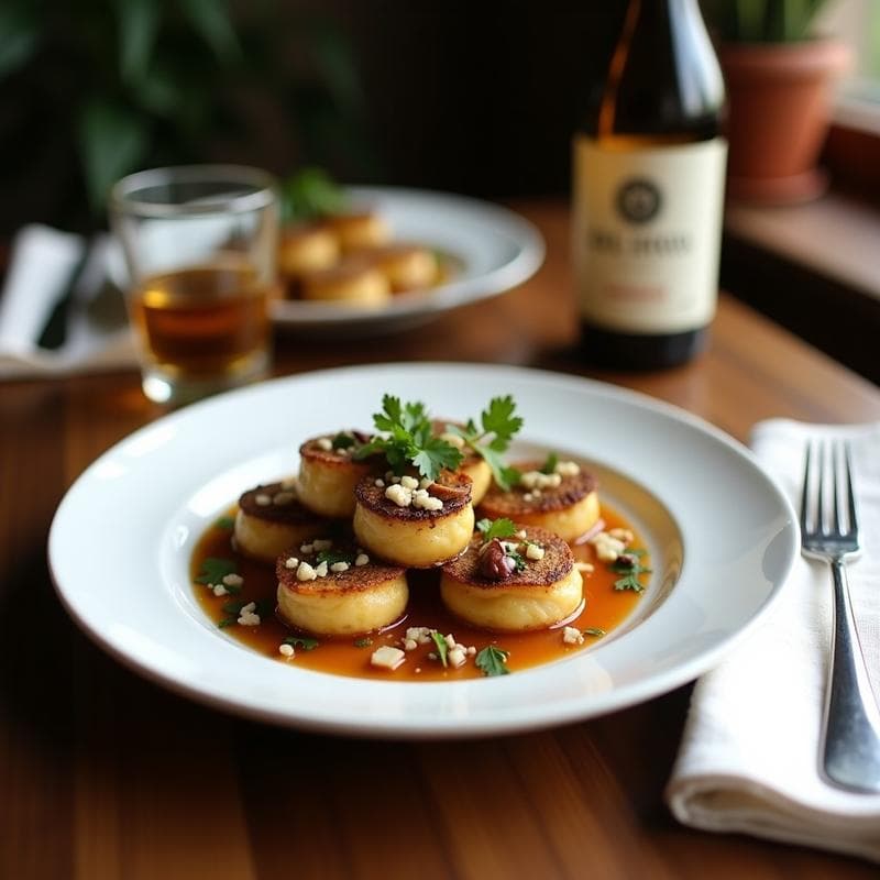 Tartaletas de Masa de Sorgo con Relleno de Hongos Shiitake y Trufa: Aperitivo Francés Sin Gluten