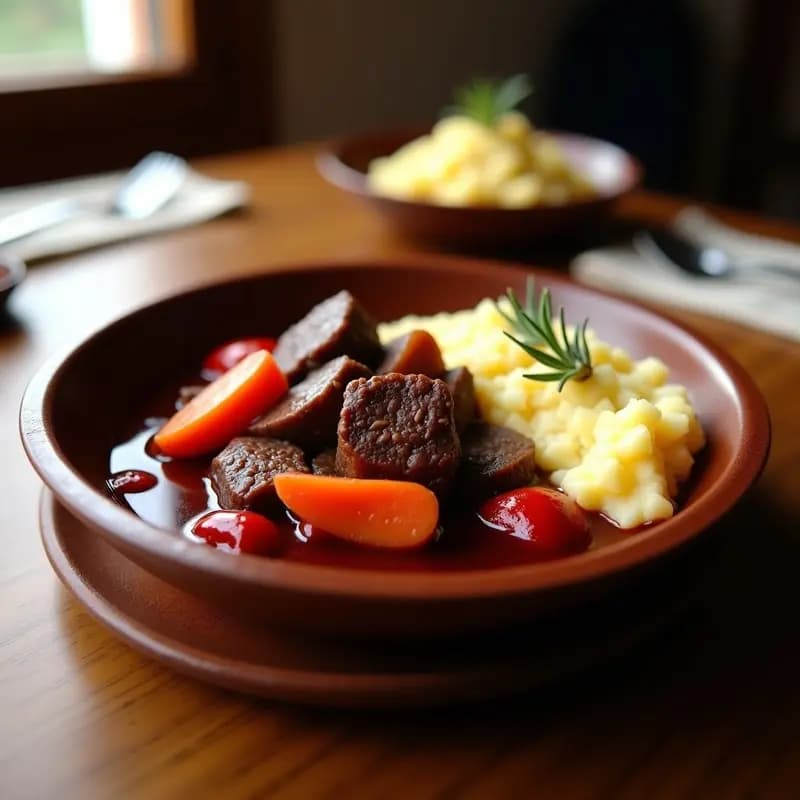 Tasajo al Vino Tinto en Olla Rápida: Receta Tradicional en 30 Minutos