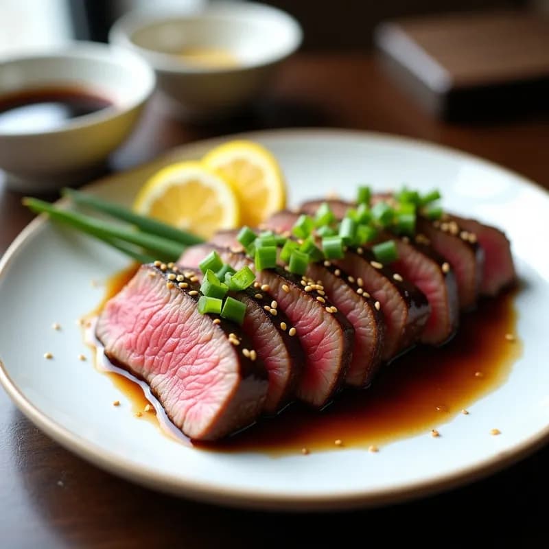 Tataki de Ternera Marinado en Soja y Jengibre: Receta en Airfryer en 15 Minutos y Jugoso