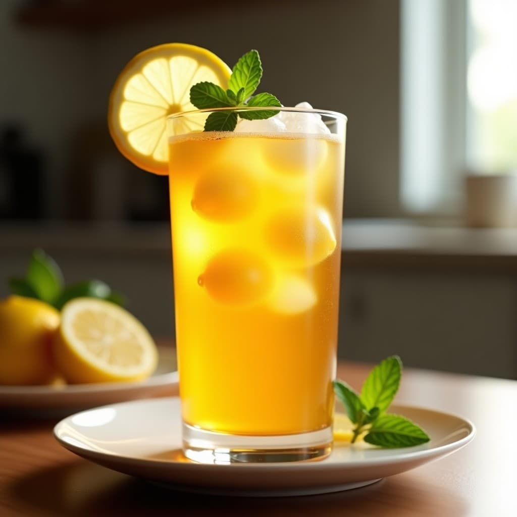 Té Glacial de Yerba Mate y Maracuyá con Burbujas de Limón: Bebida Argentina Energética