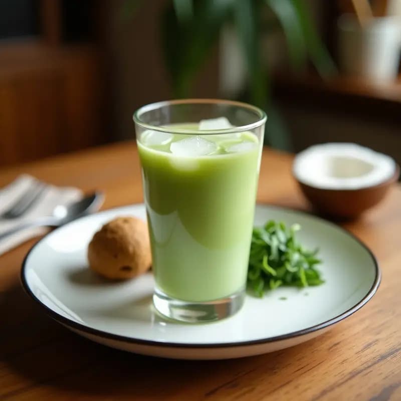 Té Helado Matcha con Coco y Leche de Almendras: Receta Refrescante y Energética en 10 Minutos