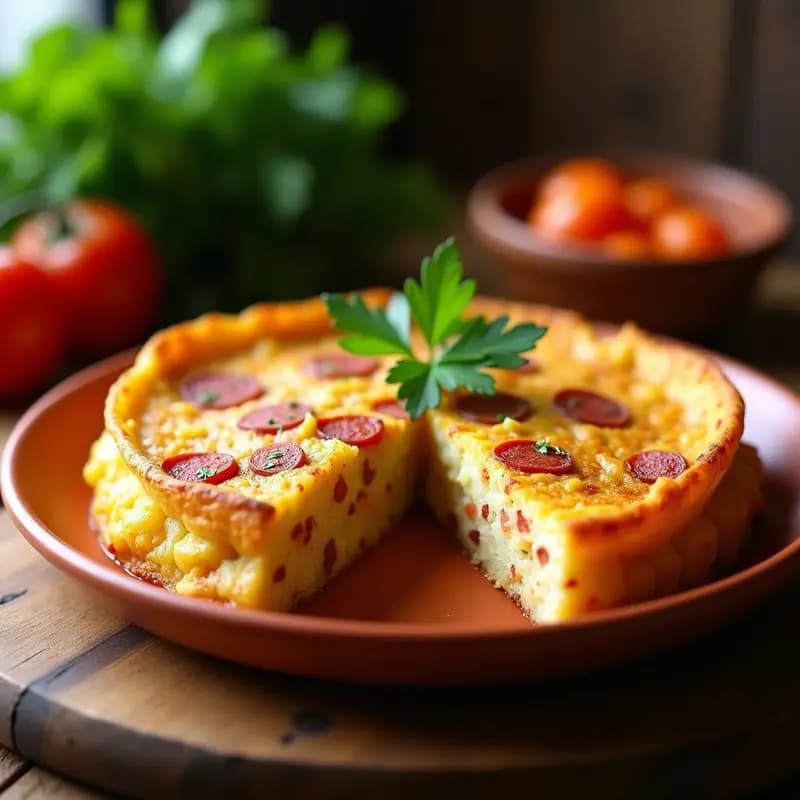 Tortilla de Chorizo y Patata: Receta de la Abuela con Toque Picante para Tupper