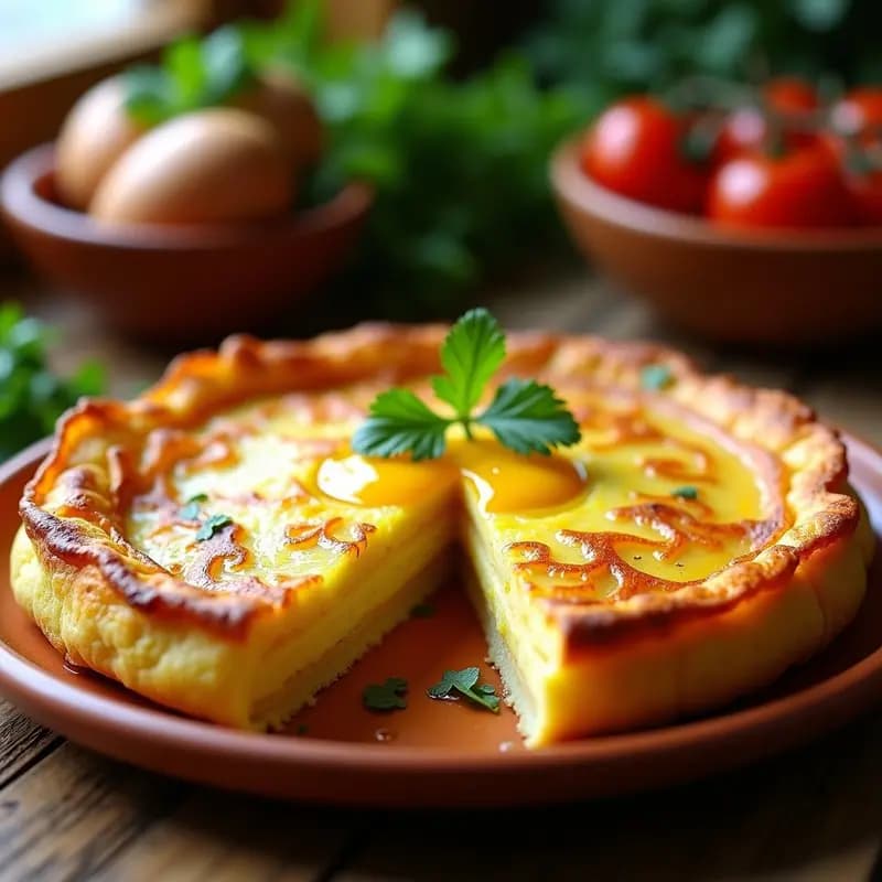 Tortilla de Patatas en Olla Lenta: Receta Tradicional con Exterior Crujiente y Yema Cremosa
