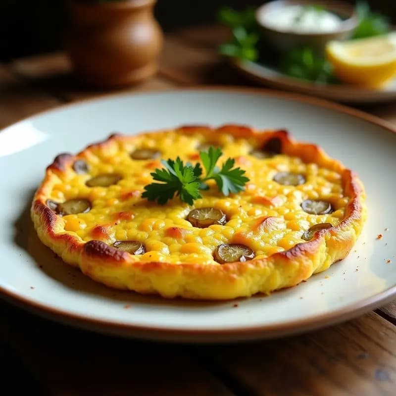 Tortilla de Harina de Garbanzo con Puerros y Azafrán: Receta Sefardí para Pascuas
