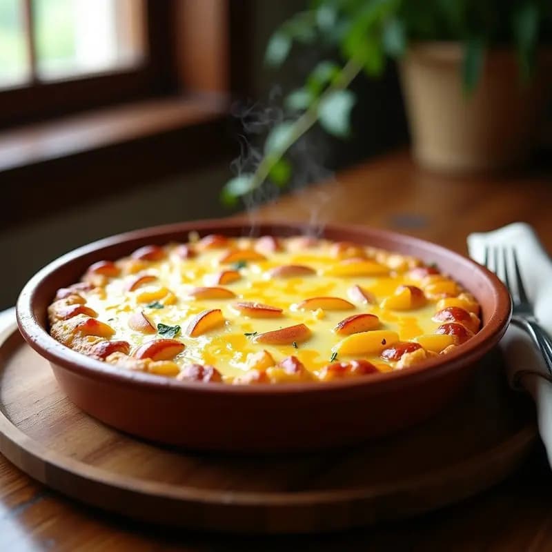 Tortilla de Patatas con Queso Fundido al Horno: Receta Fácil y Reconfortante en 30 Minutos