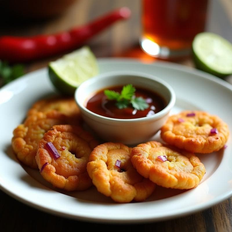 Tortitas de Camarón y Ñame con Salsa de Tamarindo: Receta Afrocaribeña en Airfryer