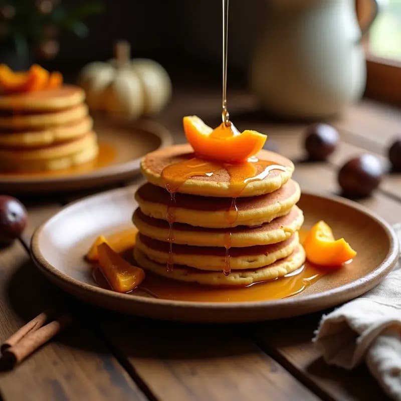 Tortitas de harina de castañas y calabaza: desayuno otoñal sin gluten en thermomix
