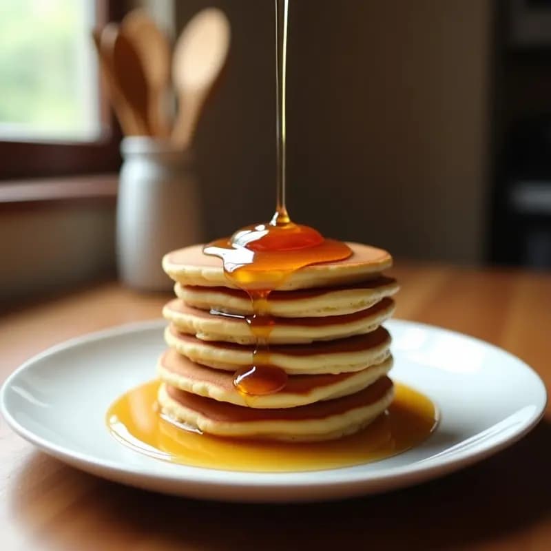 Tortitas de Protein Powder y Harina de Almendra con Sirope de Arce: Desayuno Fitness Sin Harina
