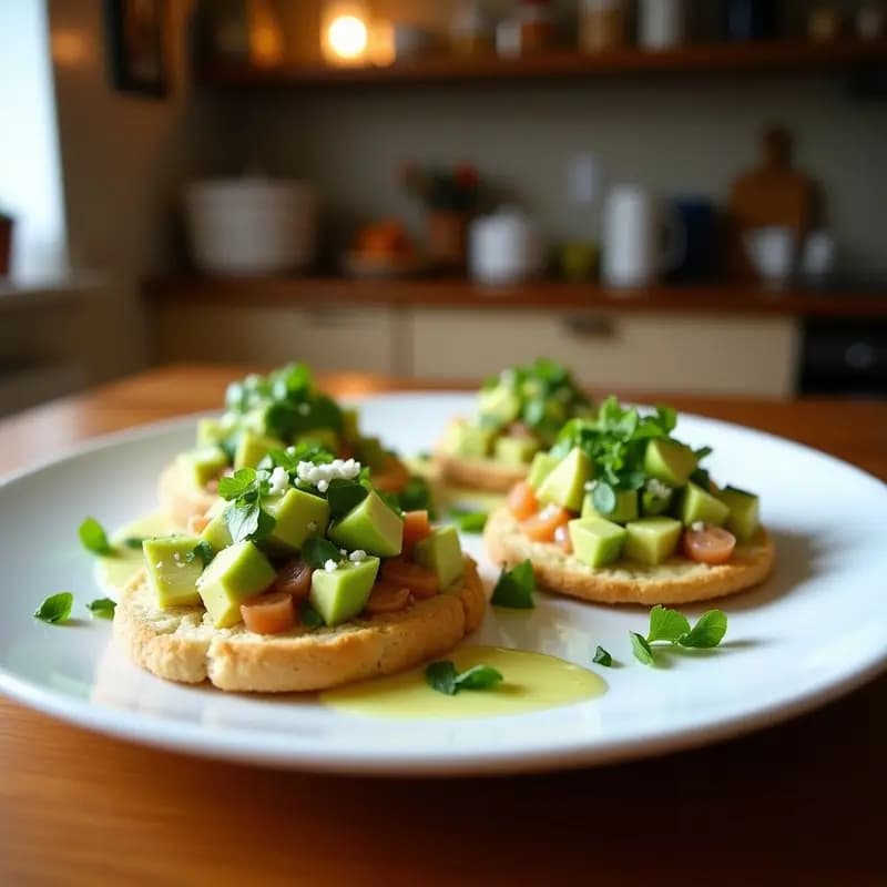 Tostadas con Avocado, Huevas de Trucha y Limón: Desayuno Chileno Rico en Omega-3