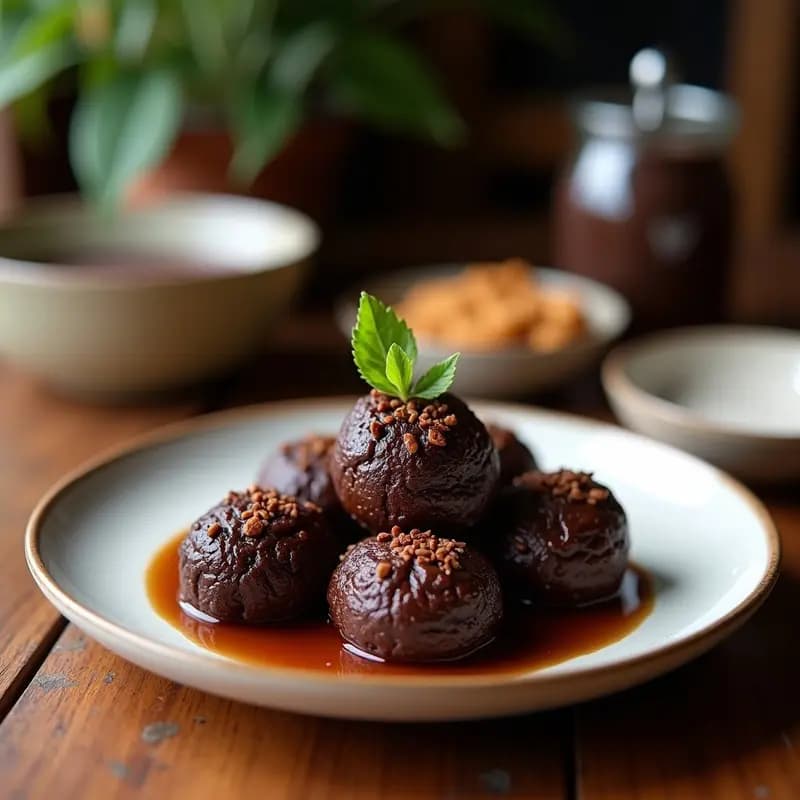 Trufas de Feijoa y Chocolate Negro: Postre Brasileiro Sin Lácteos y Antioxidante
