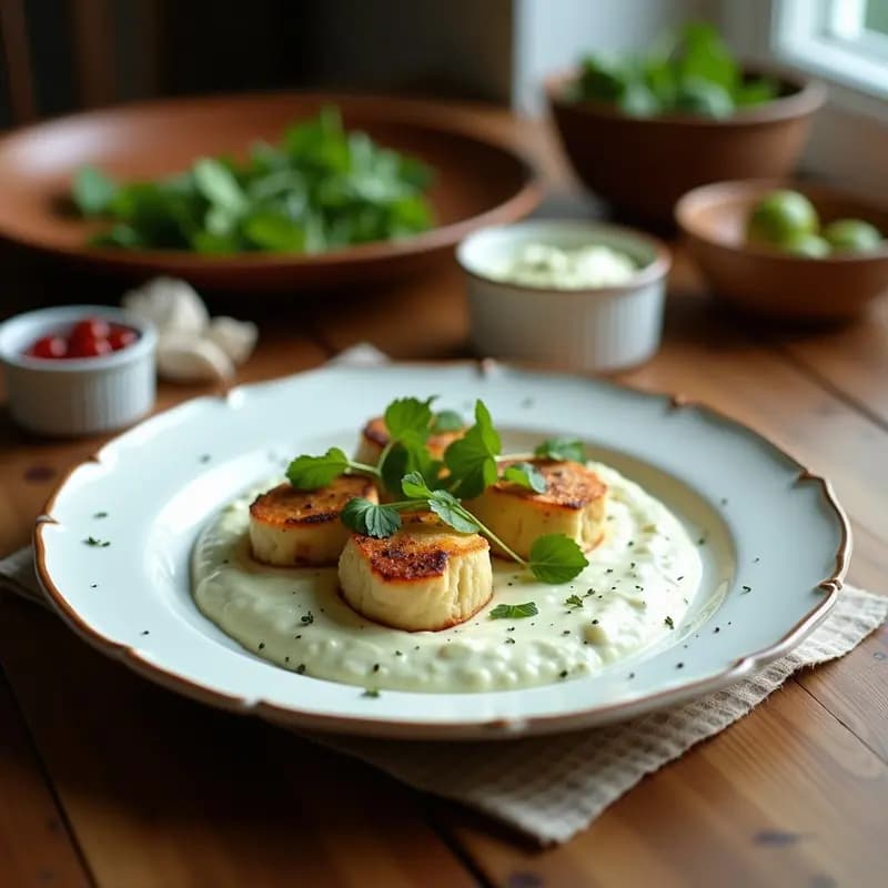 Tzatziki con Pepino y Eneldo: Salsa Griega Vegana y Sin Lactosa para Tupper