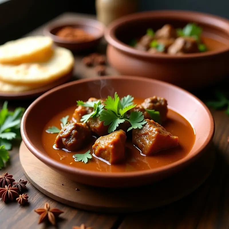 Bhuna Gosht de Cordero: Curry Indio Tradicional en Olla Lenta