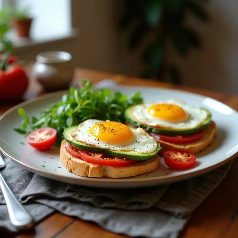 Bruschetta de Aguacate y Huevos de Codorniz con Tomate Confitado: Aperitivo Italiano Keto