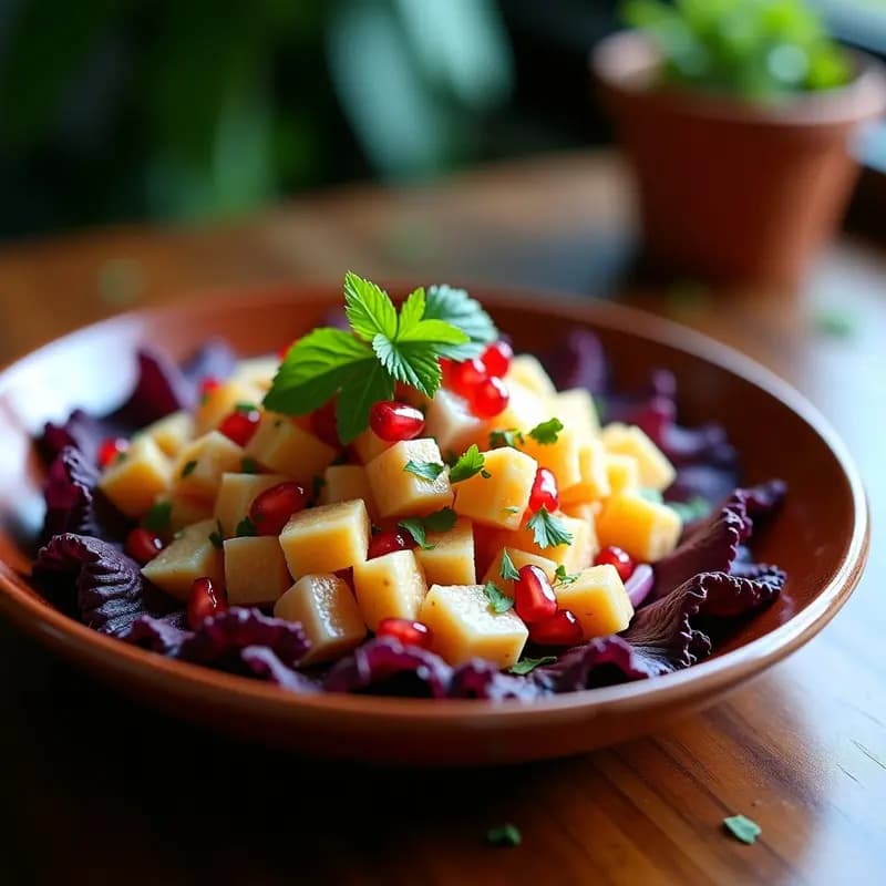 Ceviche de Corvina Ahumada y Cocotero: Receta Ecuatoriana con Toque de Naranja Sanguina y Cilantro