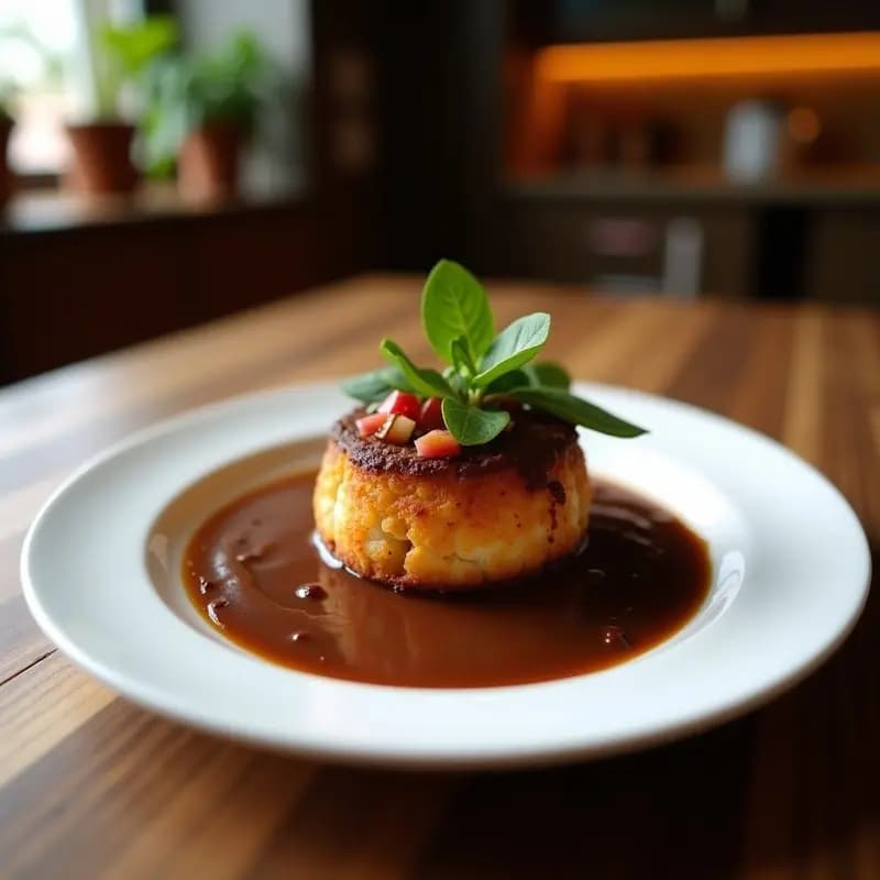 Crocante de Plátano Macho con Salsa de Chocolate Amargo: Postre Latino Sin Harina