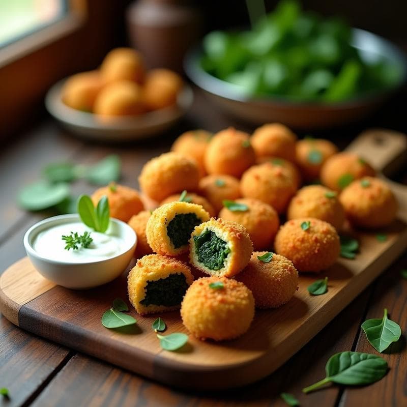 Croquetas de Espinacas y Queso de Oveja con Panko: Receta en Thermomix Sin Freír