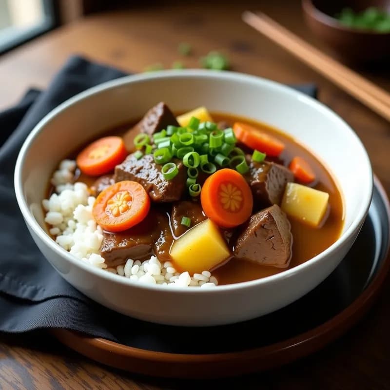 Curry Japonés de Ternera y Zanahoria: Receta Auténtica en Olla Lenta en 4 Horas