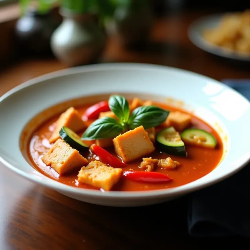Curry Rojo Tailandés con Pechuga de Pollo: Receta en Airfryer y Ultracremosa
