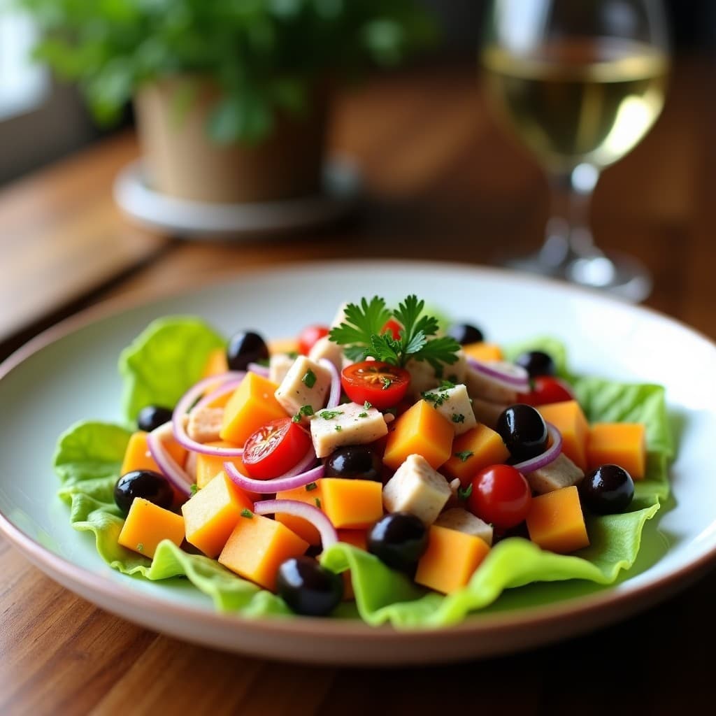 Ensalada de Papaya Madura y Ventresca con Vinagreta de Miel de Dátil: Receta Dulce-Salada