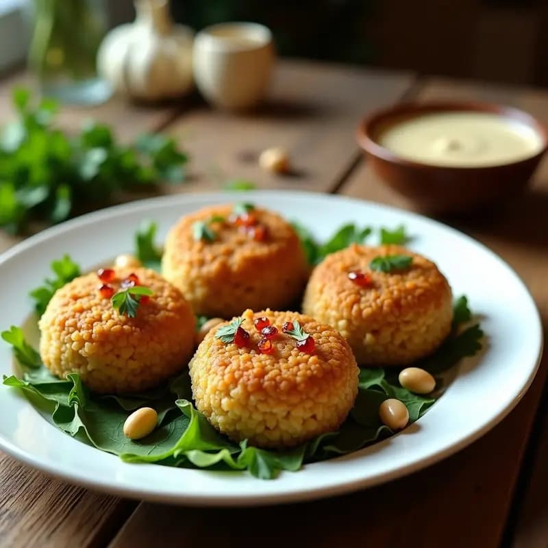 Kibbeh Libanés de Cordero y Bulgur: Empanadas Árabes con Toque Crujiente