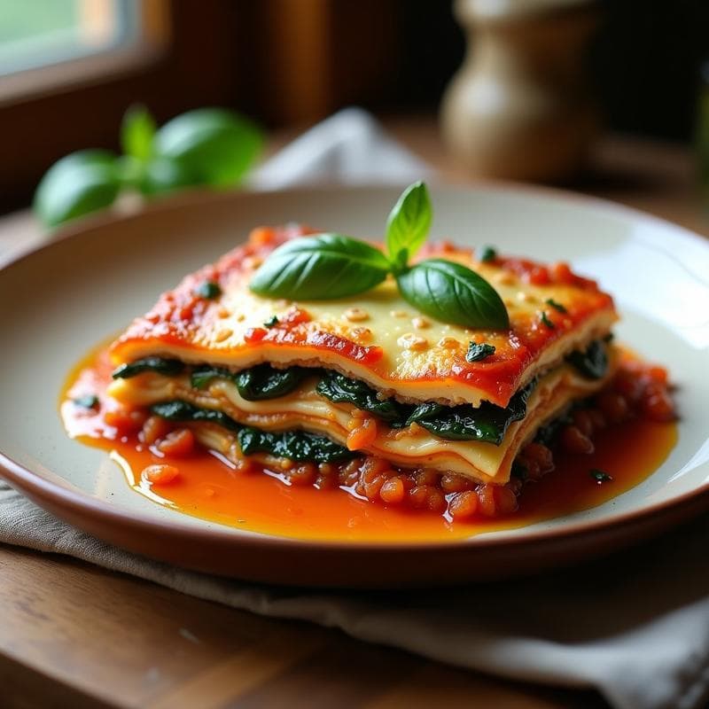 Lasaña de Berenjena y Ricotta de Almendras: Receta Italiana Vegana y Sin Gluten