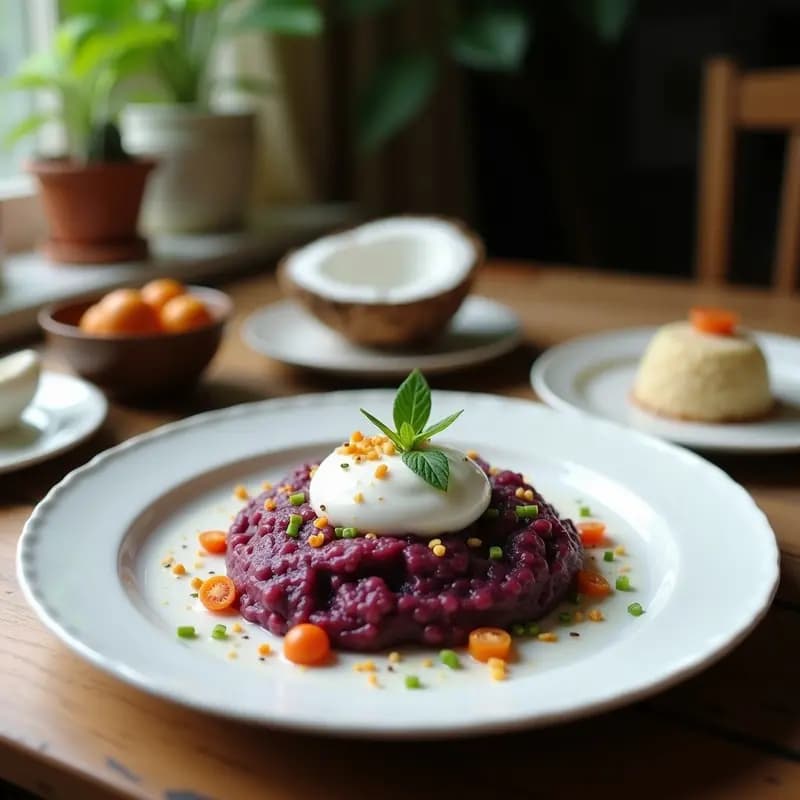 Panna Cotta de Vainilla y Purple Corn: Postre Peruano Vegano con Superalimentos