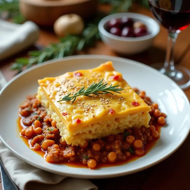 Pastitsio Griego con Carne de Cordero y Pasta Sin Gluten: Receta Tradicional en Horno