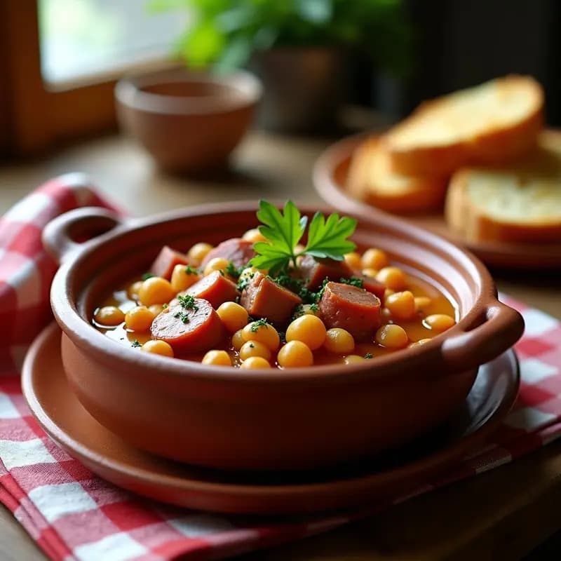 Pringá de Potaje con Huesos de Jamón y Garbanzos: Receta Sevillana para Aprovechar Sobras