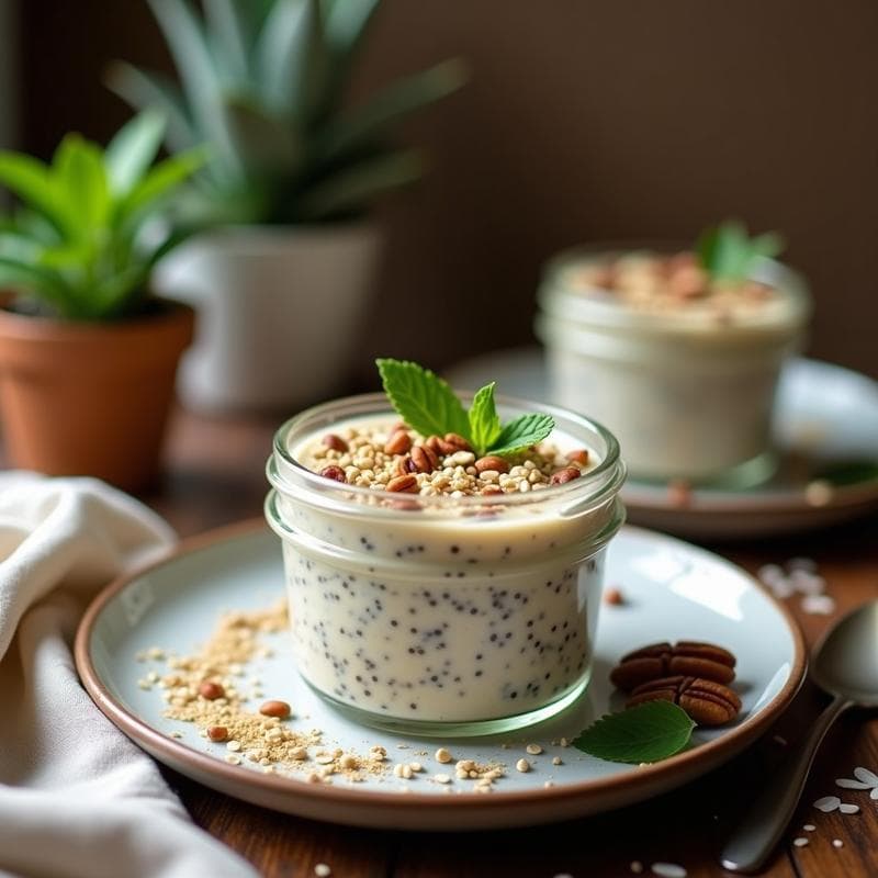 Pudín de Chía con Leche de Avena y Cardamomo: Desayuno Vegano y Saciante para Tupper