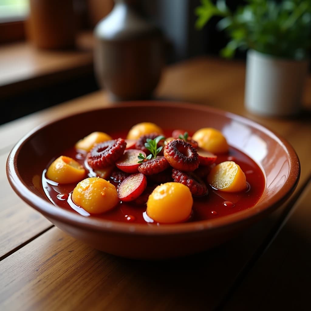 Pulpo a la Gallega con Pimentón Ahumado: Receta Española en Olla Lenta y Reconfortante