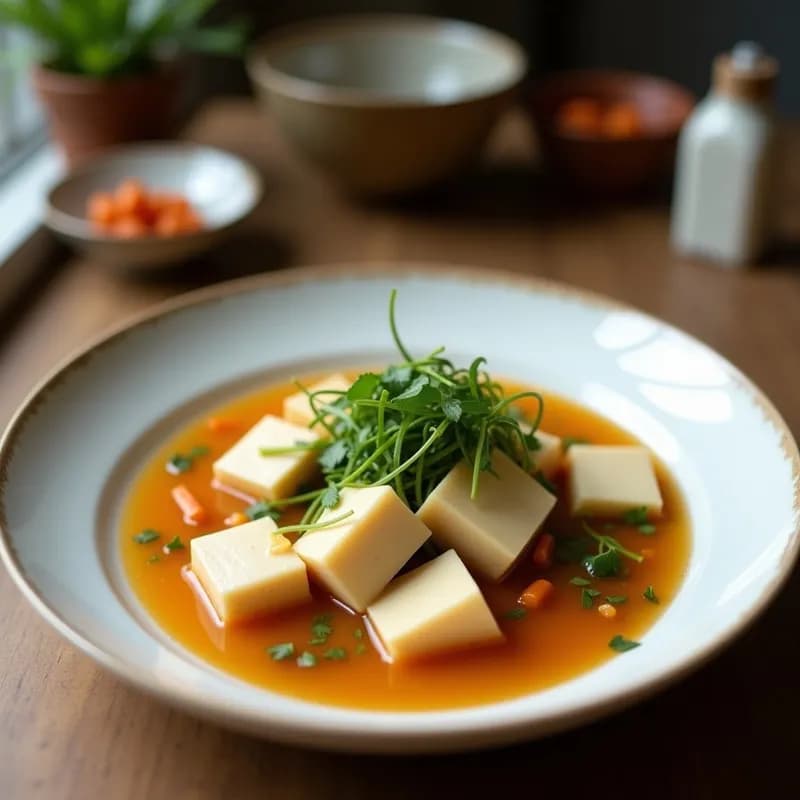 Sopa Thai Tom Kha Vegana: Receta con Leche de Coco y Jengibre en 25 Minutos