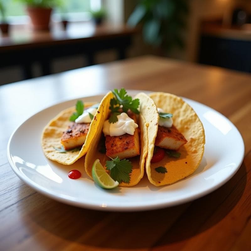 Tacos de Pescado Blanco y Col Morada: Receta Baja en Carbohidratos con Salsa de Yogur Griego