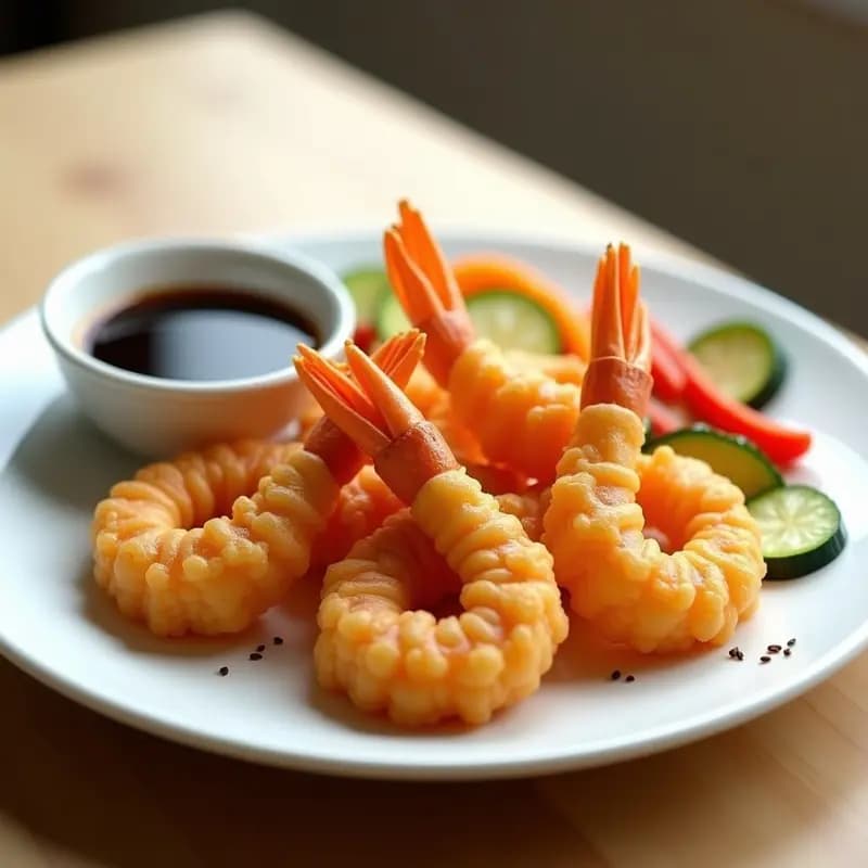 Tempura de Camarones y Vegetales: Receta Japonesa Ligera en Airfryer Sin Aceite